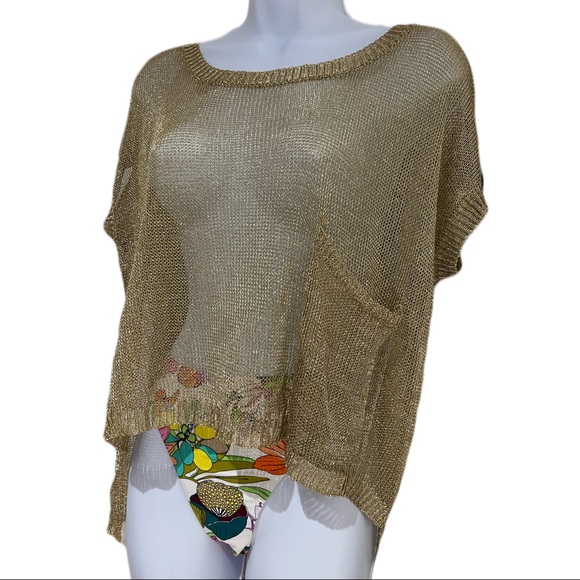 Gold Mesh Blouse - Picture 2 of 5